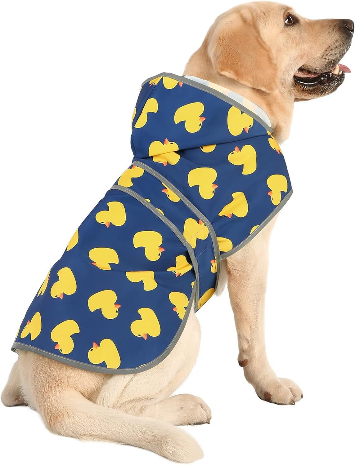 Dog Raincoat with Hood,Waterproof Rain Coat for Dogs Lightweight Slicker Poncho Rain Jacket for Medium Large Dogs and Puppies