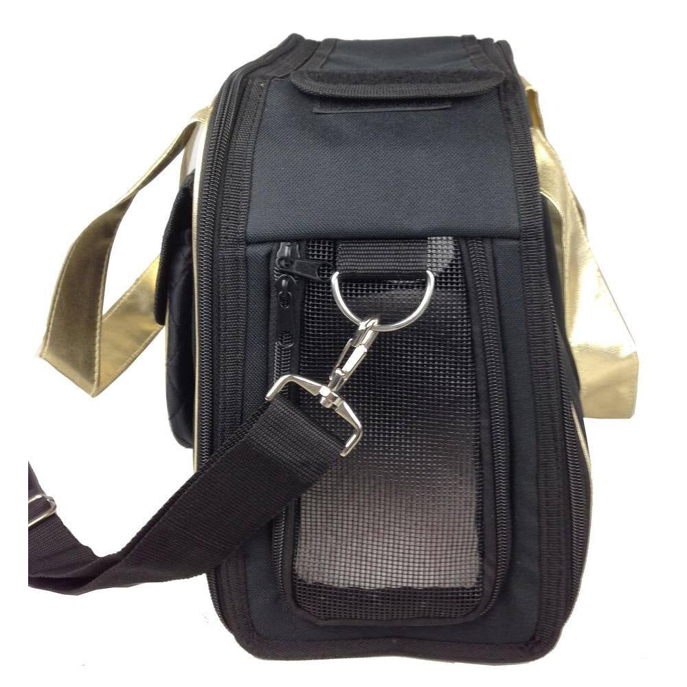 Black Airline Approved Mystique Fashion Pet Carrier - Medium