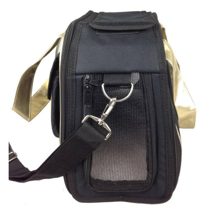 Black Airline Approved Mystique Fashion Pet Carrier - Medium
