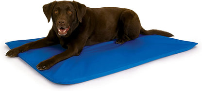 Cool Bed III Dog Cooling Mat, Indoor Outdoor Cooling Beds for Large Dogs, Chilling Pet Pad for in Home, Outdoor Houses, Crates, Yards, Porches - Large 44 X 32In Chill Blue