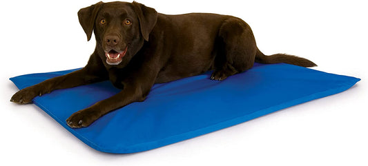 Cool Bed III Dog Cooling Mat, Indoor Outdoor Cooling Beds for Large Dogs, Chilling Pet Pad for in Home, Outdoor Houses, Crates, Yards, Porches - Large 44 X 32In Chill Blue