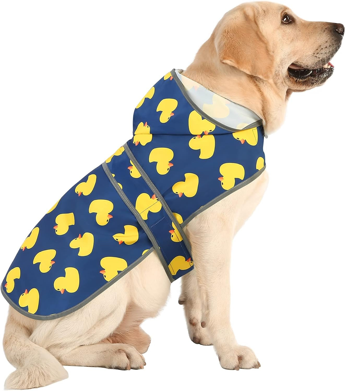 Dog Raincoat with Hood,Waterproof Rain Coat for Dogs Lightweight Slicker Poncho Rain Jacket for Medium Large Dogs and Puppies