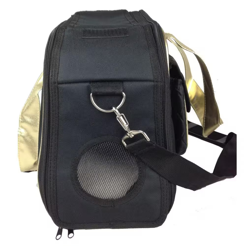 Black Airline Approved Mystique Fashion Pet Carrier - Medium